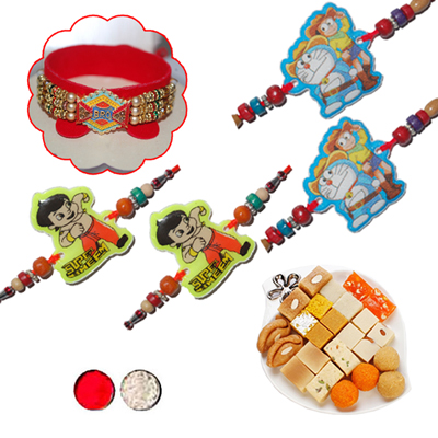 "Family Rakhis - code FH09 - Click here to View more details about this Product